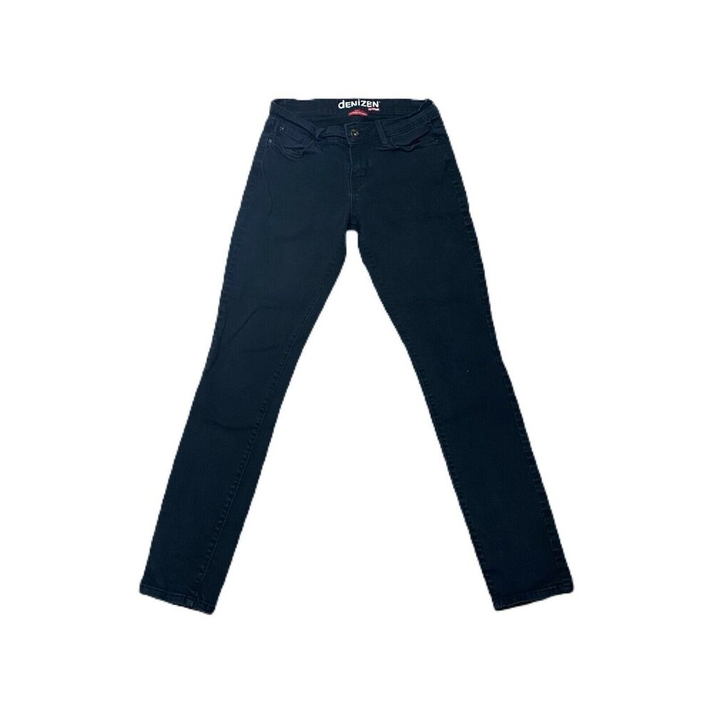 Denizen Womens Levi’s Black Modern Skinny Jeans Size 2 2M Medium Mid Rise Denim
